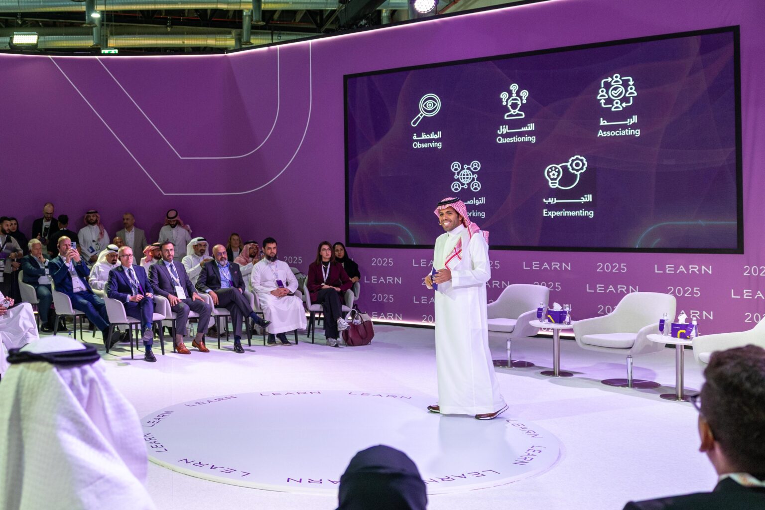 افتتاح أعمال مؤتمر LEARN 2025 بمشاركة 205 متحدثين و65 جهة محلية ودولية