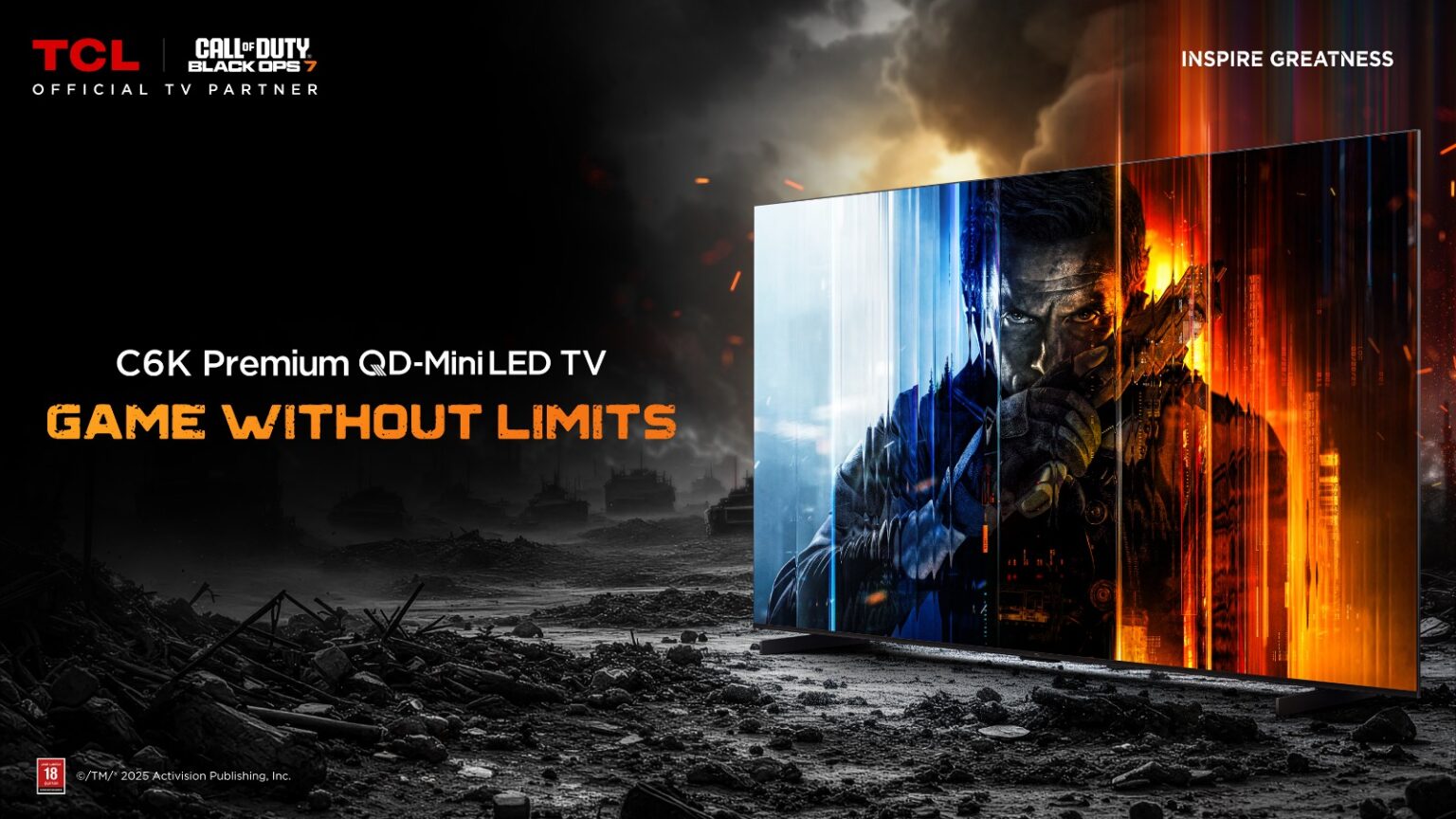 TCL و”كول أوف ديوتي” تتعاونان لإطلاق Black Ops 7 بإسلوب غير مسبوق مع الجيل المقبل من تقنية QD-Mini LED الغامرة