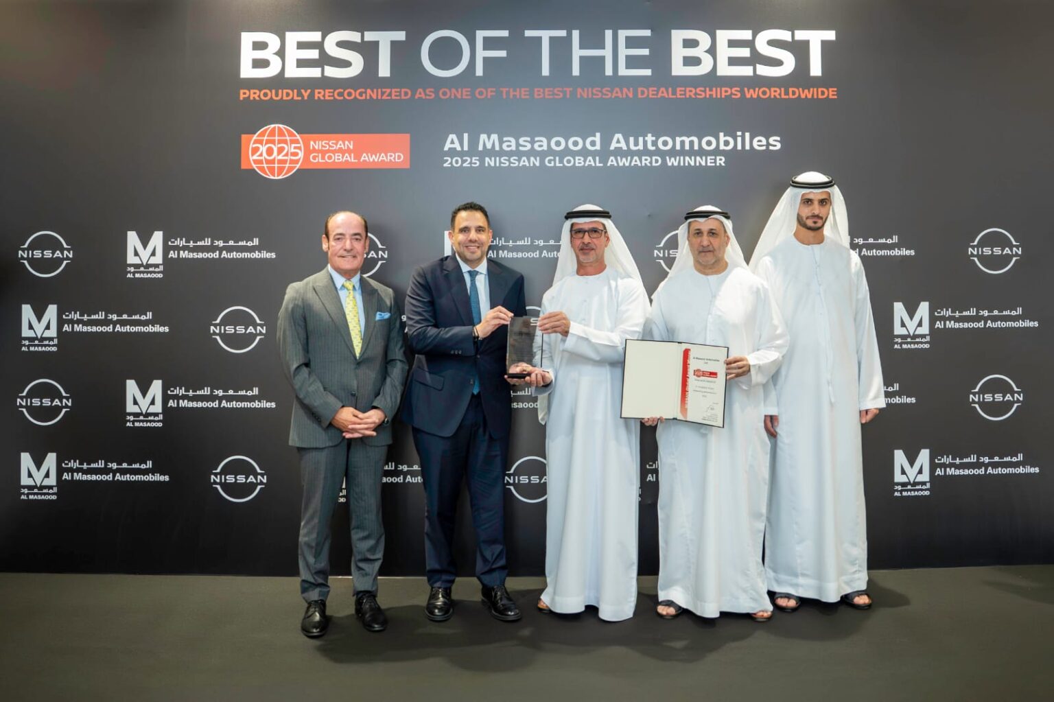 Al Masaood Automobiles Wins Nissan Global Award 2025