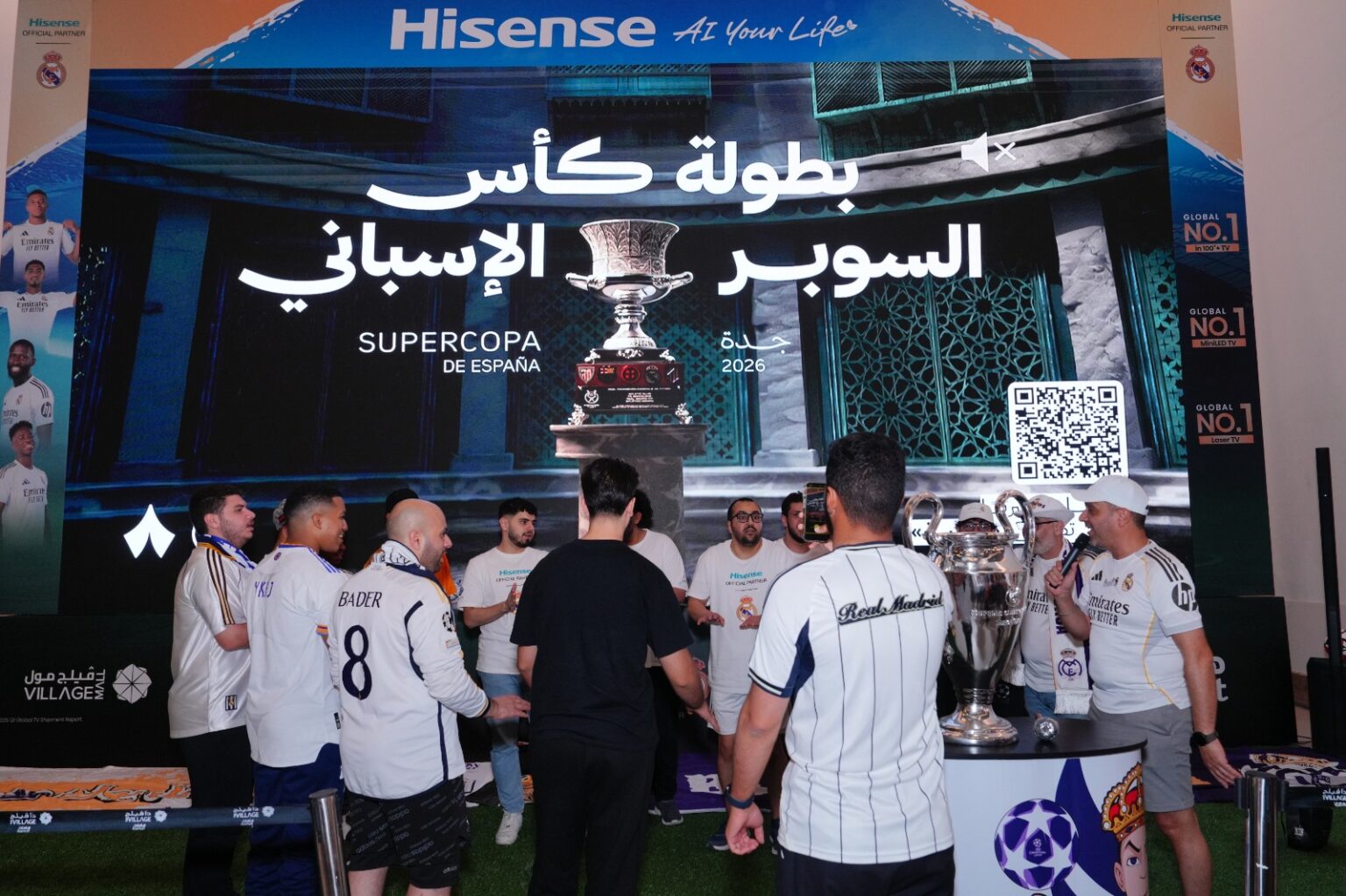هايسنس تقرّب كأس السوبر الإسباني إلى جماهير السعودية عبر تجارب جماهيرية غامرة وعروض تجزئة حصرية تصدّرت منطقة مشجعي هايسنس في ذا فيليج مول المشهد، إلى جانب العروض الترويجية لدى إكسترا وHBS