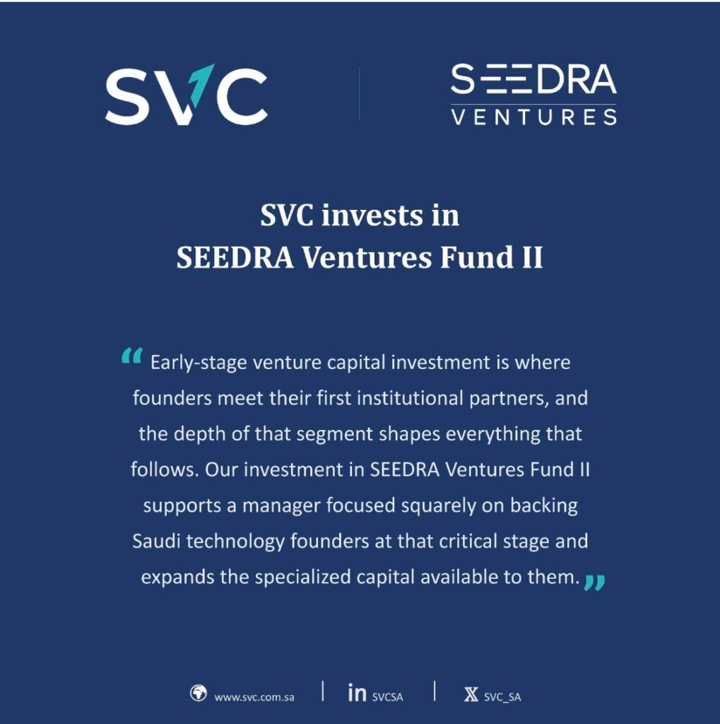 Saudi Venture Capital invests in SEEDRA Ventures Fund II