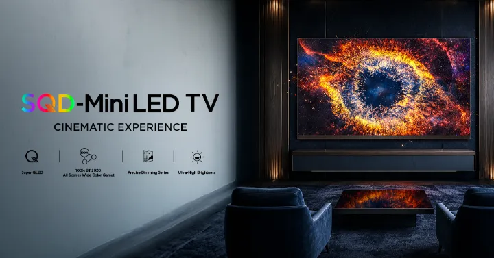 تقنية SQD-Mini LED تعزز مكانة TCL في سوق أجهزة التلفزيون ذات الشاشات المتطورة